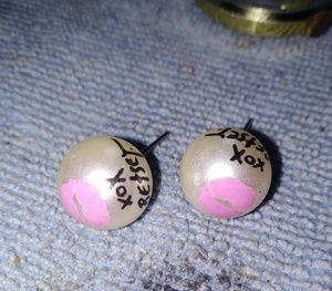 Betsy Johnson pearl earrings